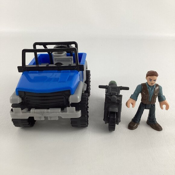 Fisher Price Imaginext Jurassic World Vehicle Owen Grady Figure Motorcycle 2018 - Picture 2 of 8